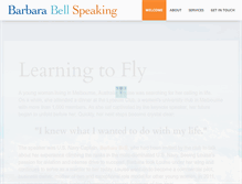 Tablet Screenshot of barbarabellspeaking.com